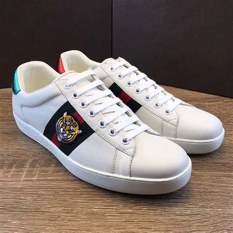 gucci mens white canvas shoes|Gucci inspired sneakers.